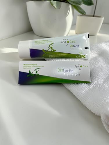 ApaCare OraLactin Zahncreme, 3×75 ml Zahnpasta mit Hydroxylapatit (flüssiger Zahnschmelz), Fluorid & probiotischen Inhaltsstoffen, für Remineralisierung, Pflege empfindlicher Zähne, ohne Titandioxid 5