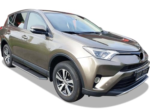 Estribos laterales pulidos para Toyota Rav4 2016-2018 miniatura 6