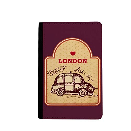 Porte-passeport voiture UK Londres étui rigide finitions soignées