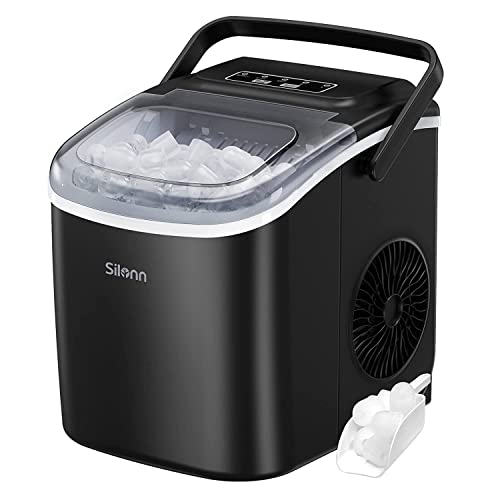 Silonn Countertop Ice Maker — 9 Cubes in 6 Minutes