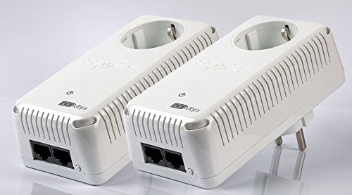 Devolo, Netzwerkanschluss weiß 500 Mb/s 2 ports + prise intégrée