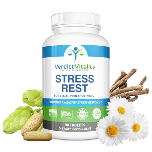 VERDICT VITALITY WELLNESS Stress Rest - Mood Support Supplement W/Thiamine, Magnesium, Vitamin B Complex, & Valerian Root Powder - Mood Boost, Sleep Aid, Calming Supplements for Adults - 90 Tablets