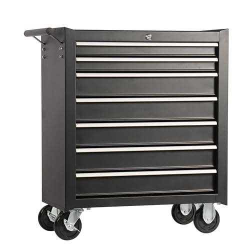 nifoti 7 Drawers Tool Cart on Wheels, Multifunctional Rolling Storage Tool Chest,Drawers Rolling...
