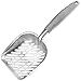 Produktbild Comtervi katzenstreuschaufel Metall katzenschaufel Streuschaufel Katzenstreu Katzenklo Kotschaufel Alu mit flexiblem langem Griff Cat Litter Scoop Sifter Deep Shovel 35 * 14cm Schaufel Haustier