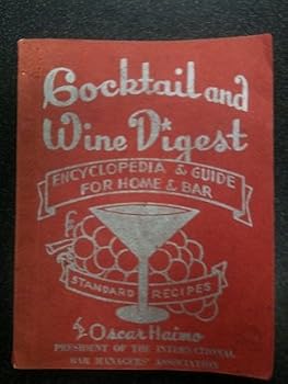 Paperback Cocktail and Wine Digest Book