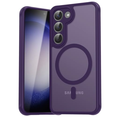 EASDNB für Samsung Galaxy S23 Hülle für Magsafe, Magnetisch Handyhülle für Samsung S23 Hülle, Kameraschutz Stoßfeste Kra...
