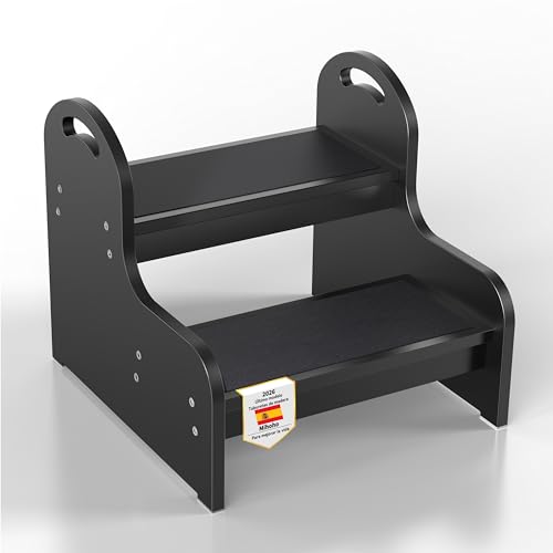Taburete de Madera de 2 escalones para niños