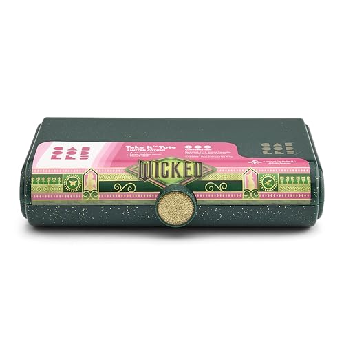 Caboodles Bolsa feminina Take It Tote, Emerald Sparkle-Fun Citron