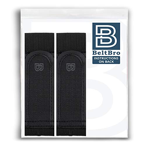 Beltbro Titan No Buckle Elastic Belt For Men — Pair Of Medium Fits 1.5 Inch Belt Loops, Comfortable And Easy To Use — Guaranteed To Fit All Pants Attaches To Two Loops #TOP5