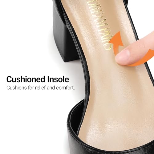Image of DREAM PAIRS ANNEE Pointed Toe Low Chunky Heels Pump Shoes