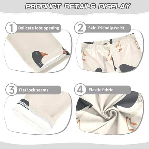 Bolaz Toddler Girls Leggings Printed Yoga Pants Leggings Many Wild Geese for Kids3