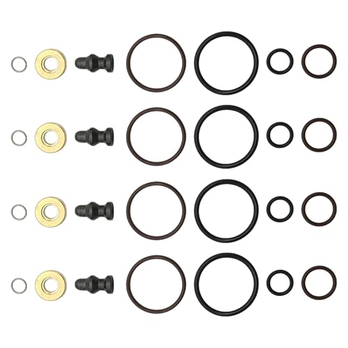 Image of PartsFlow Fuel Injector Seal Repair Kit For 1998 1999 2004 2005 Volkswagen Golf TDI 2005 2006 2007 2008 2009 Volkswagen Jetta TDI Audi A2 1.2L TDI 1.4L