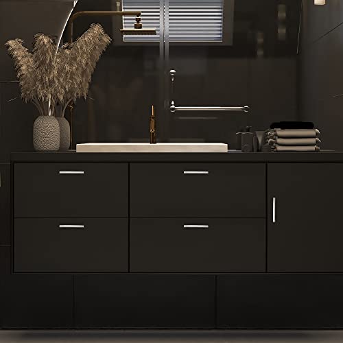 Image of Ravinte 30 Pack Cabinet Handles Brushed Nickel Cabinet Pulls Kitchen Cabinet Handles,Curved Drawer Pulls in 5-3 /16 Inch Length with 3 Inch Hole Center Arch Kitchen Cabinet Hardware