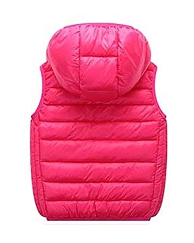 Image of LANBAOSI Boys Girls Winter Hooded Puffer Vest Kids Lightweight Sleeveless Jacket