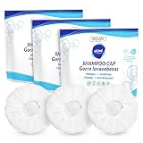 MedVance No Rinse Shampoo Cap, Rinse Free Shower Cap that Shampoos & Conditions, Elderly Care Products, Bedridden Patients, PH Balanced & Hypoallergenic, 3 Pack