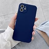 MYSXSWHL Custodia in silicone liquido per telefono per Xiaomi Redmi Note 12 12S 7 8 8T 9 9S 9T 10 10S 10T Pro Max Cover morbida e sottile in colori caramella, blu navy, per Redmi Note 10Pro Max