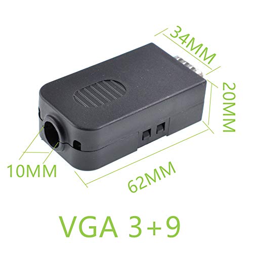 Adaptador conector VGA DB15 hembra con terminales de tornillo miniatura 5