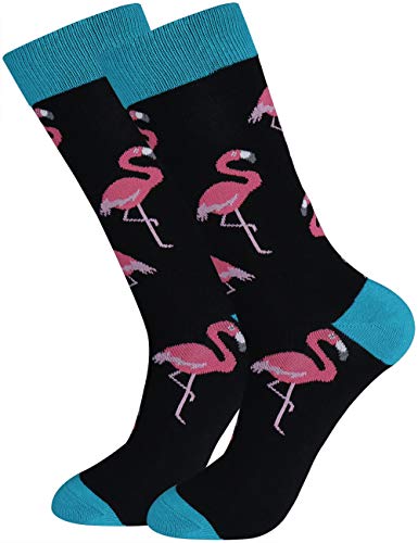 Xiaomaizi Men's Novelty Fun Crew Socks Crazy Animal Pattern Long Dress Socks For Men Size 7-13 #TOP4