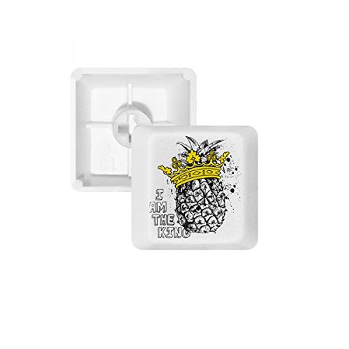 Keycaps Clavier Mécanique PBT Ananas Blanc pour Bureau Créatif