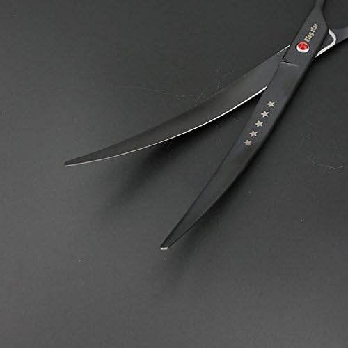 9.0 in. Professional Pet grooming scissors set,PET CURVED SCISSORS,dog grooming tools,A323 (black)