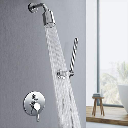 Ensemble de robinets de douche complet avec pommeau pluie et tuyau de baignoire