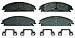 Wagner Brake ThermoQuiet MX1058C Semi-Metallic Disc Brake Pad Set