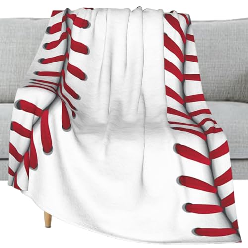 Decoração da sala do softball, cobertor do lance do softball | Cobertor macio e quente com textura f