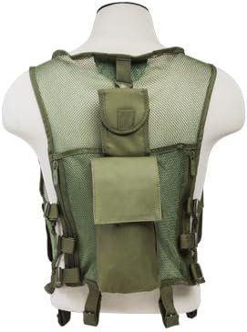 NcSTAR CMTV2951G Vism Lightweight Mesh Tactical Vest Green, M-XL