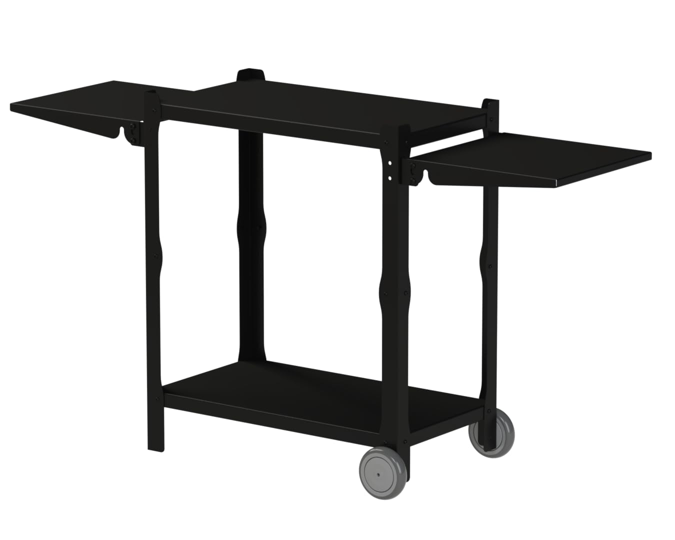 Imex El Zorro 71540 - Barbacoa con elevador, bandeja metálica y parrilla inox, 72 x 40 x 100 cm, color negro