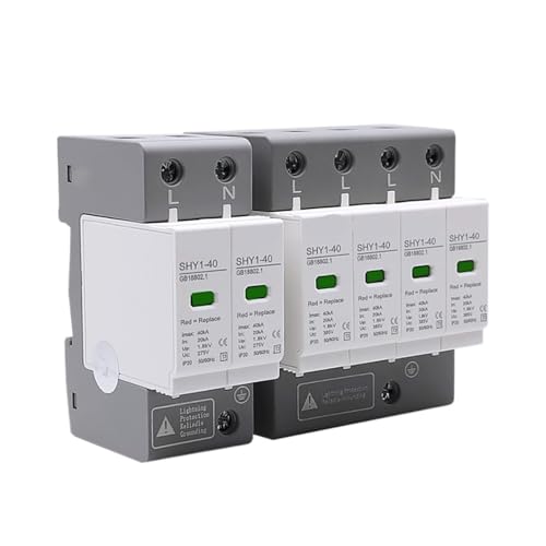 Protección contra sobretensiones AC SPD 2P 4P 10〜20KA 20〜40KA 30KA〜60KA Protector de casa Dispositivo descargador de bajo Voltaje impresión láser 1 Uds(2P 275V,30-60KA)
