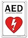 AED Automated External Defibrillator Sign, 7