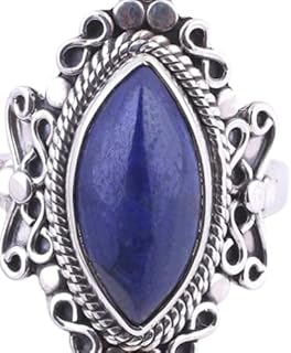 Sapphire Ring, Blue Sapphire Ring, Silver Ring, September Birthstone, Sapphire Jewelry, Marquise Sapphire Ring, Vintage Ring, Birthday Gift