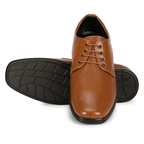 Image of Wenzal Men's Synthetic Lace Up Office wear Comfortable Formal Shoes | Casual Shoes for Men| Royal Look Shoes for Men