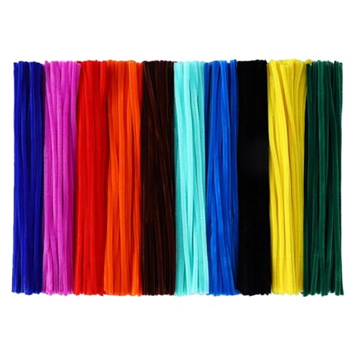 手芸モール 約200本 6ｍｍ カラーモール DIY造花セット モールフラワー 手芸キット インテリア飾り/手芸用 工作モール 記念日/誕生日/母の日/バレンタインデー贈り物 (混色 20色)