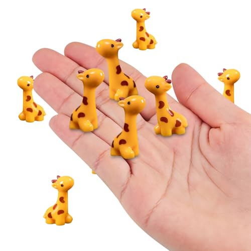 Cute Tiny Giraffe Figurines Resin Silicone Mold Micro Dollhouse Animal Epoxy Casting Mold for DIY Resin Art Fairy Garden Miniatures Landscape Crafts Decor