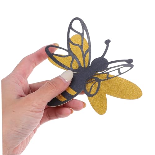 Set de vinilos adhesivos 3D de abejas para pared 12 piezas miniatura 4