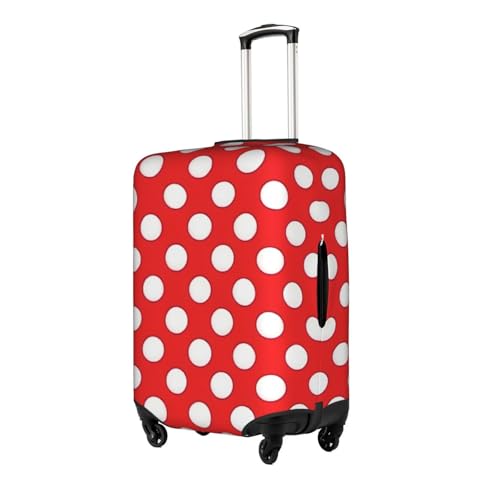 Cute Polka Dot Print Protective Suitcase Cover Washable Travel Luggage Protector with Concealed Zipper2