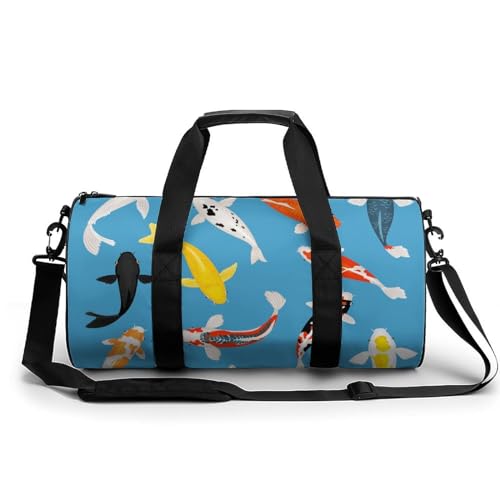 Sac week-end poisson rouge pour camping et voyage
