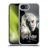Head Case Designs Officially Licensed Harry Potter Draco Malfoy Deathly Hallows VIII Gel Case [Military Grade Protection] Compatible with Apple iPhone 16e and Compatible with MagSafe