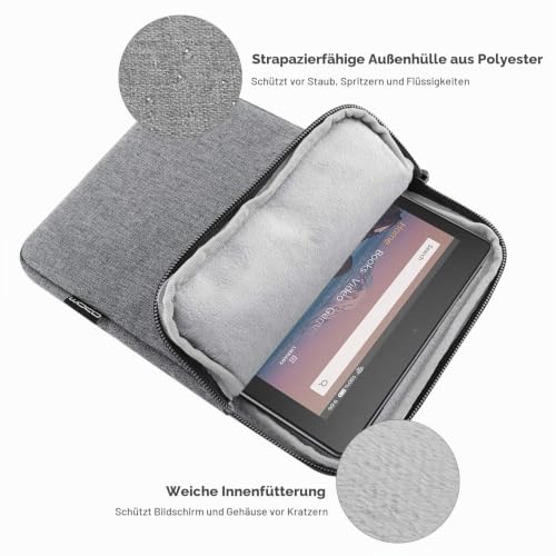MoKo Tablet Tasche7-8 Zoll Schutzhülle, Slim Sleeve für iPad/Galaxy – Ansicht 3