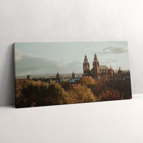 Peinture sur toile Glasgow 120x60cm pour habiller un grand mur vide facilement