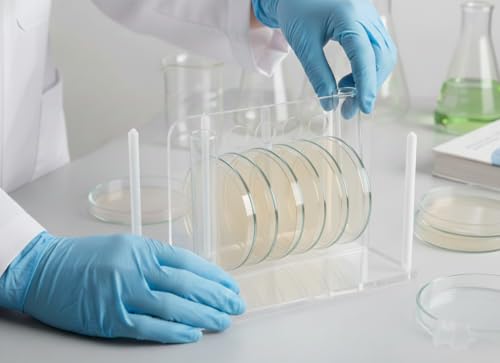 Image of Genxx Polypropylene Petri dish 125 mm (PACK OF 2) Clear and Unbreakable Lab Culture Dish, Autoclavable Plastic Petri Plate for Science Experiments and Laboratory Use