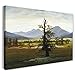 Produktbild Leinwandbild (30x20cm) Caspar David Friedrich: Der einsame Baum, Leinwand auf Keilrahmen gespannt und fertig zum Aufhängen, hochwertiger Kunstdruck aus deutscher Produktion