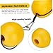 Heidouse 4Pcs Buoy Float, Crab Trap Floats with 51 Inch Bungee Cord & Clip, Eye-Catching Marker Buoy for Boat, Outdoor
