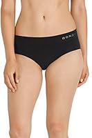 Bonds Women's Underwear Cotton Rich Comfytails Side Seamfree Midi Brief, Black, 10