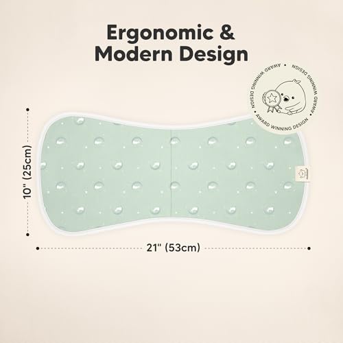 Image of Organic Burp Cloths Baby Boy & Girl - 5-Pack Super Absorbent Cotton Burping Cloths for Babies, Soft & Plush Newborn Spit Up Rags, Infant Towels for Milk Spit Up, Unisex, Large 21 inch x 10 inch (Lunaris)