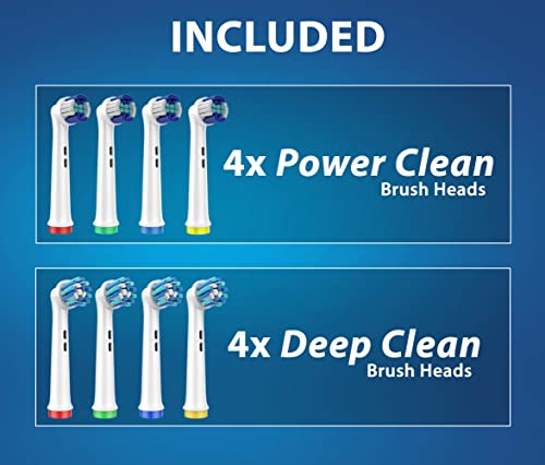Belwick Replacement Toothbrush Heads Compatible With Oral B Braun, 8 Pack Professional Electric Toothbrush Heads, Precision Brush Heads Refill For Oral-B 7000/Pro 1000/9600/ 5000/3000/8000 (8 Pack) #TOP5