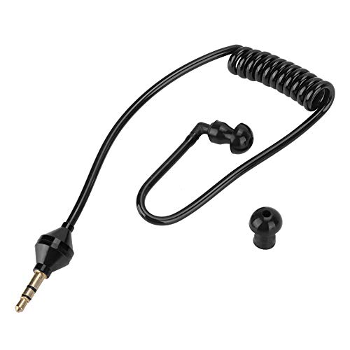 Monaural 3.5mm Anti Radiation Earphone Stereo Headset, Flexible Air Tube, Lightweight