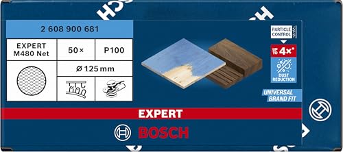 Disques abrasifs réticulés 125 mm Expert M480 pour ponceuses excentriques G100 BOSCH 2608900681 - vue 3