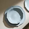 Stone Lain Baskerville 12-Piece Dinnerware Set Stoneware, Light Blue